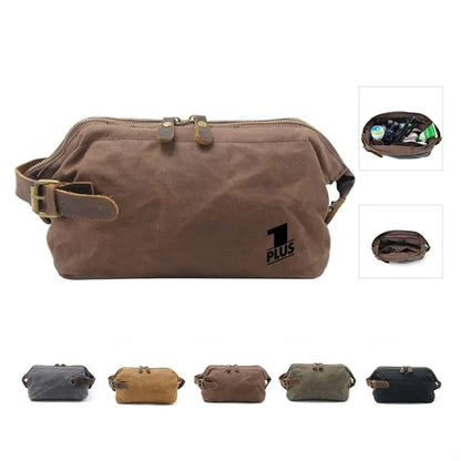Waxed Canvas Toiletry Bag