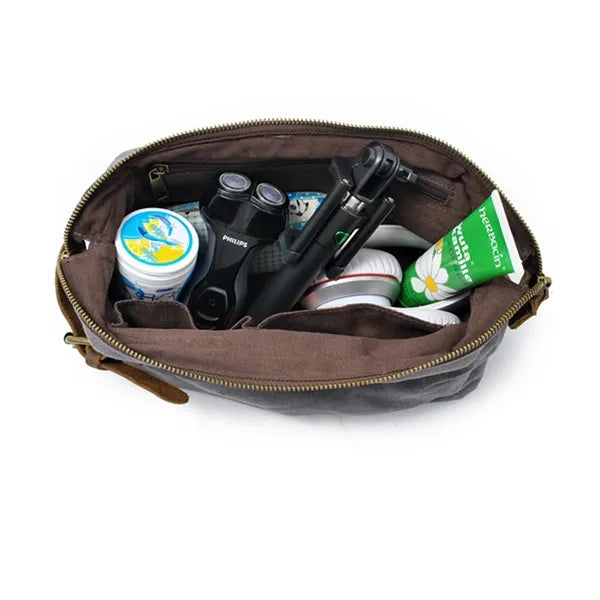 Waxed Canvas Toiletry Bag