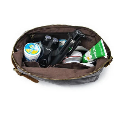 Waxed Canvas Toiletry Bag