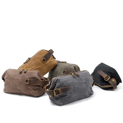 Waxed Canvas Toiletry Bag