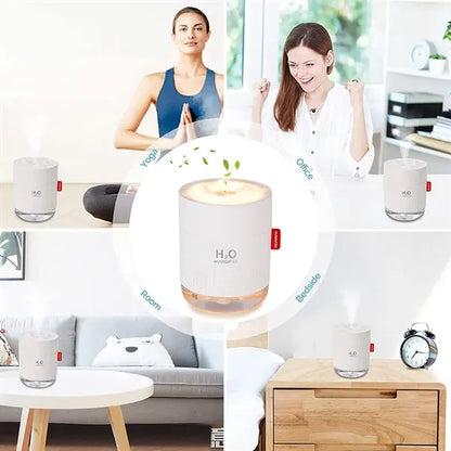 Portable 500ml USB Mini Cool Mist Humidifier
