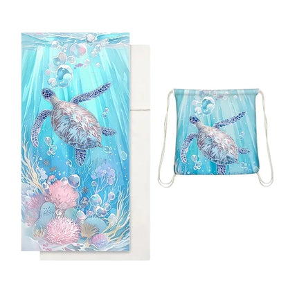 2 in 1 foldable beach towel with storage