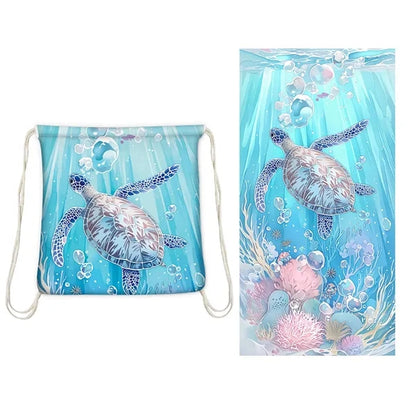 2 in 1 foldable beach towel with storage