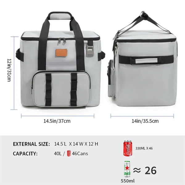 40L Insulated Cooler Bag with Bottle Opener