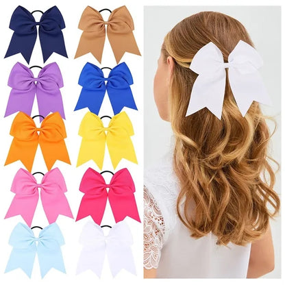 8 Inch Bow Hair Tie