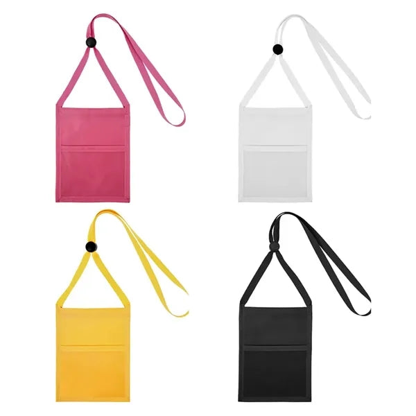 Premium Double Window Pouch With Lanyard