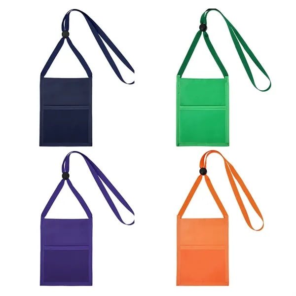 Premium Double Window Pouch With Lanyard