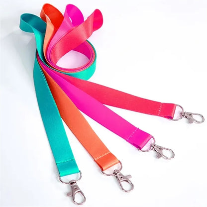 1" Full Color Dye Sublimated Lanyard With Metal Bulldog Clip
