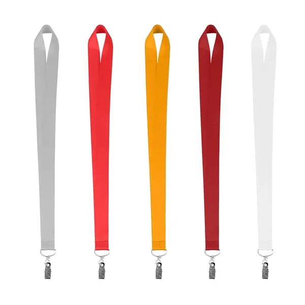 1" Full Color Dye Sublimated Lanyard With Metal Bulldog Clip