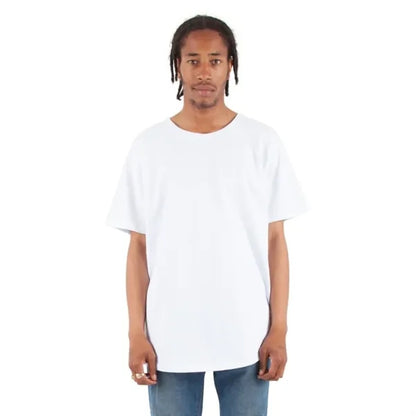 Shaka Wear Adult Curved Hem Long T-Shirt