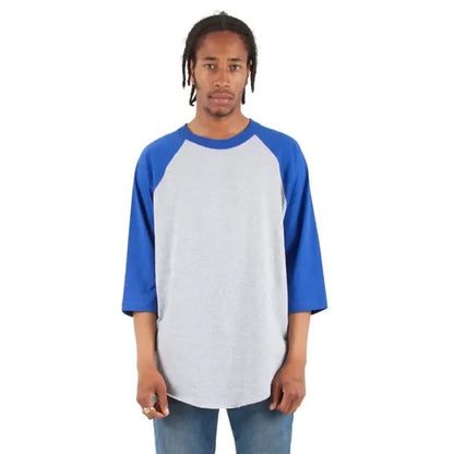 Shaka Wear Adult Three-Quarter Sleeve Raglan T-Shirt