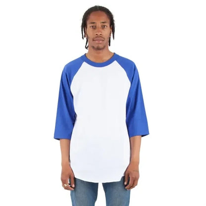 Shaka Wear Adult Three-Quarter Sleeve Raglan T-Shirt