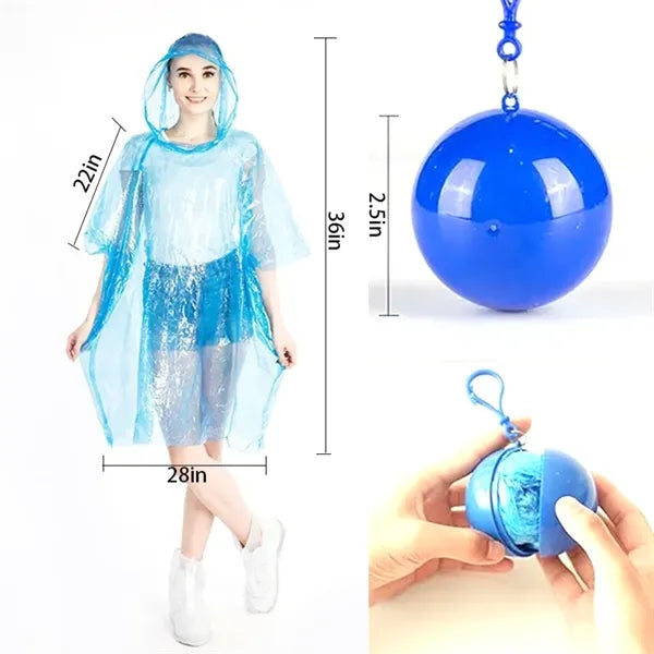 Portable Spherical Raincoat