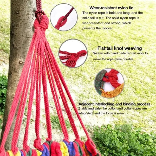 Double 2 Person Canvas Camp Hammock