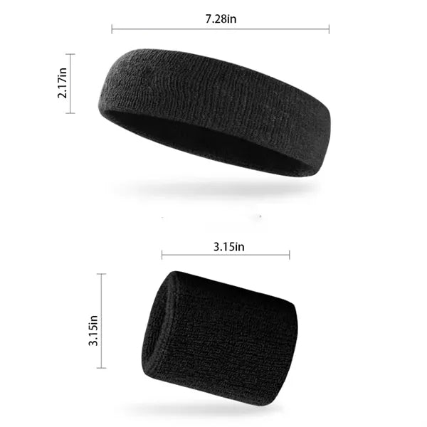 Colorful Wristband Headband Set MOQ500SETS
