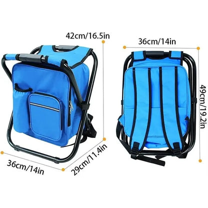 3 in 1 Portable Backpack Cooler Chair