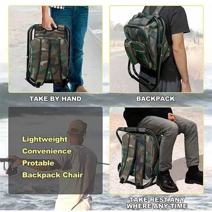 3 in 1 Portable Backpack Cooler Chair