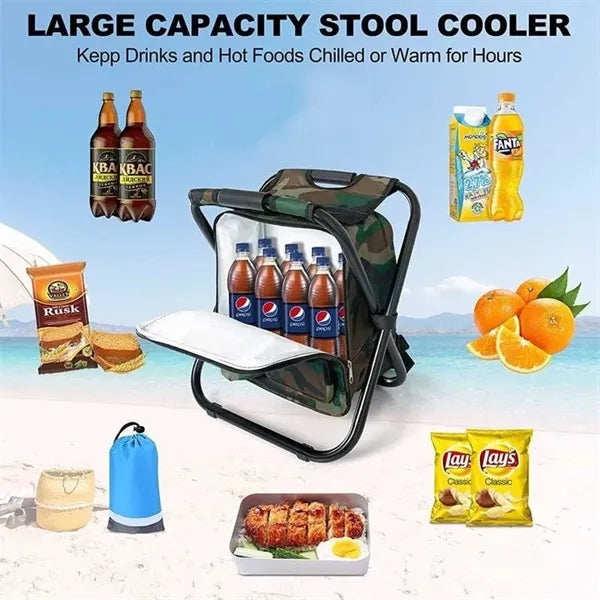 3 in 1 Portable Backpack Cooler Chair