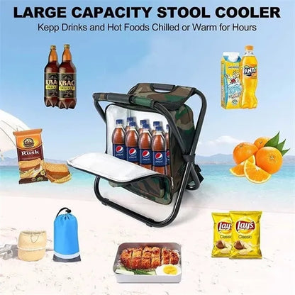 3 in 1 Portable Backpack Cooler Chair