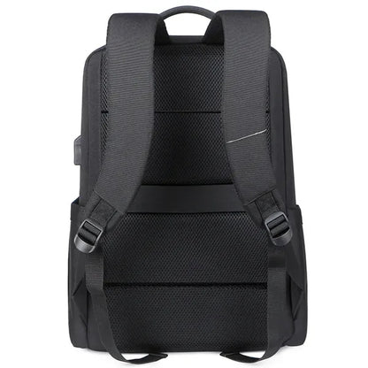Anti-theft Waterproof Men Business USB Port Laptop Backpack