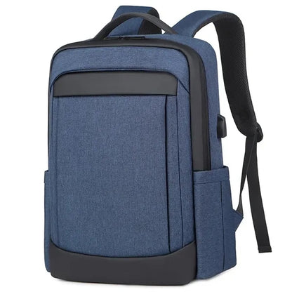 Anti-theft Waterproof Men Business USB Port Laptop Backpack