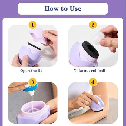 Refillable Roll on Sunscreen Applicator