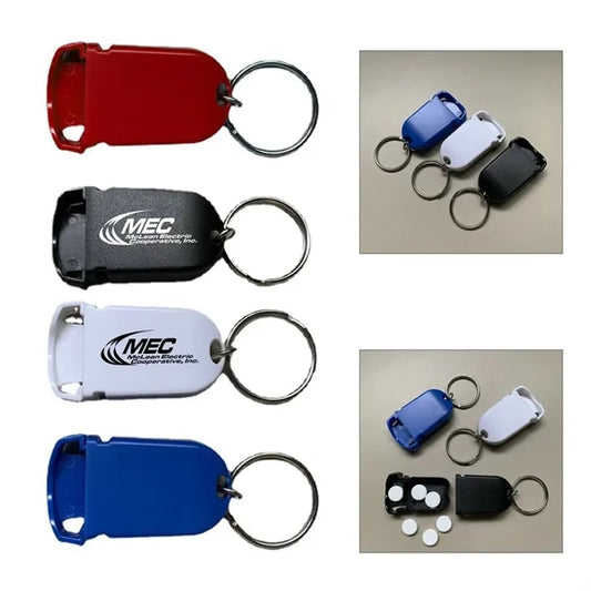 Small pill box comes with a key chain