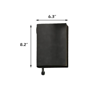 A5 PU Notebook with Metal Patch Bookmark