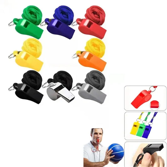 Colorful Emergency Whistle with Lanyard