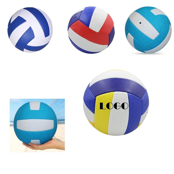 PVC Machine-sewn Beach Volleyball with a Grainy Texture