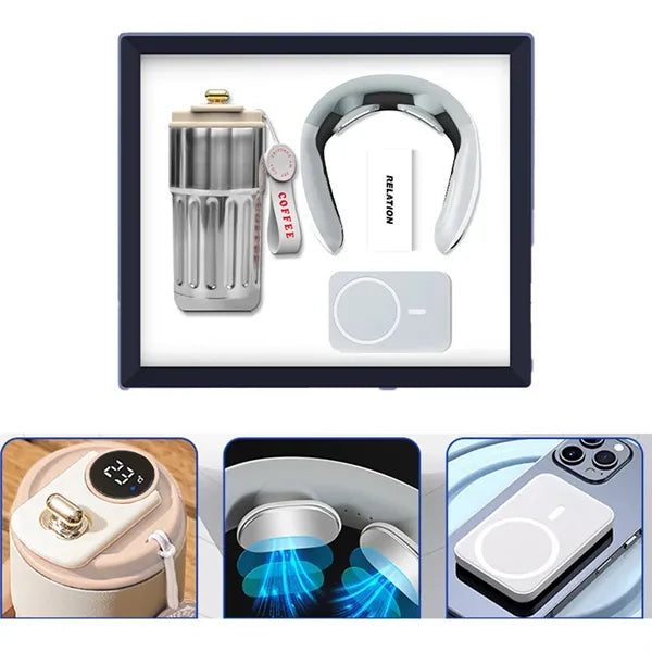 Executive Gift Vacuum Neck Massager Power Bank Set