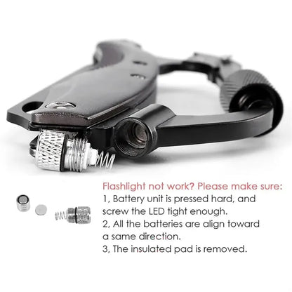 Multitool Tactical Carabiners Keychain With Light