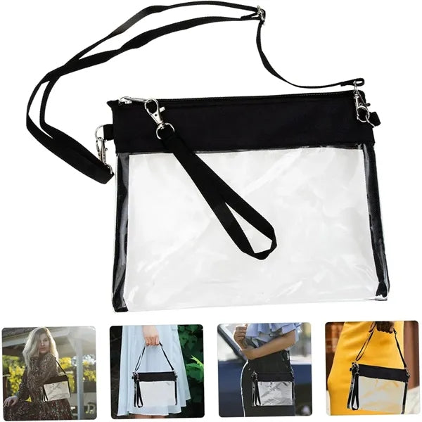 Clear Stadium Approved PVC Crossbody Bag