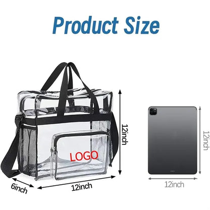 Stadium Events Approved Clear Tote Crossbody Messenger Bag
