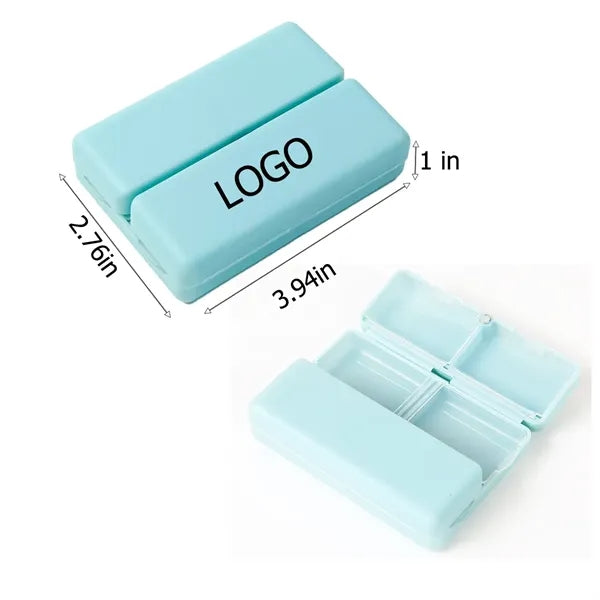 Portable Magnetic Foldable Travel Pill Organizer Case Box