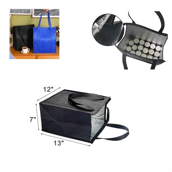 Pressed-point Non-woven Insulated Handheld Cooler Bag