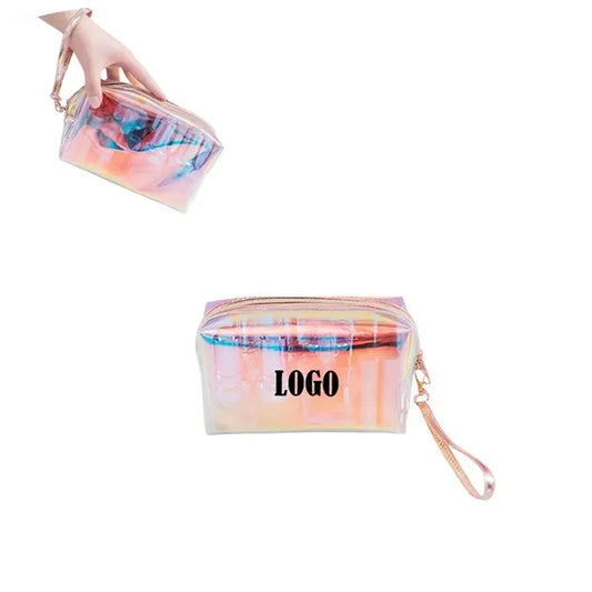 Large-capacity TPU Transparent Laser Iridescent Makeup Bag