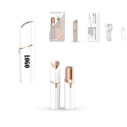 Painless Electric Double-Blade Hair Removal Device