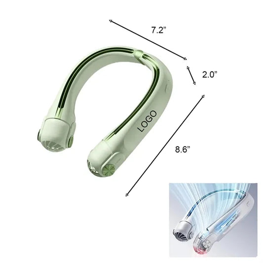 USB-C Rechargeable Neck Fan for Summer Comfort