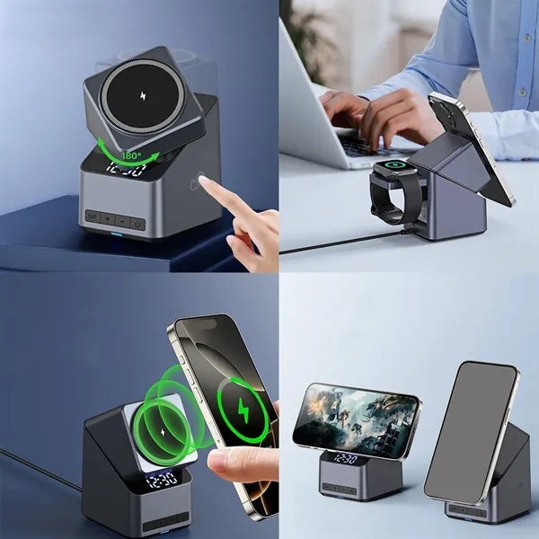 Magnetic 3-in-1 Wireless Charging Stand