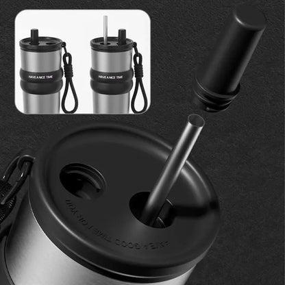 24 oz Stainless Steel Insulated Tumbler with Straw