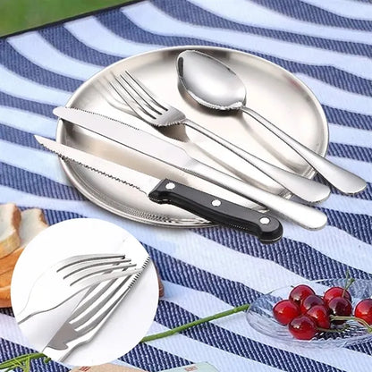 Portable Stainless Steel Cutlery Set 10 Pieces