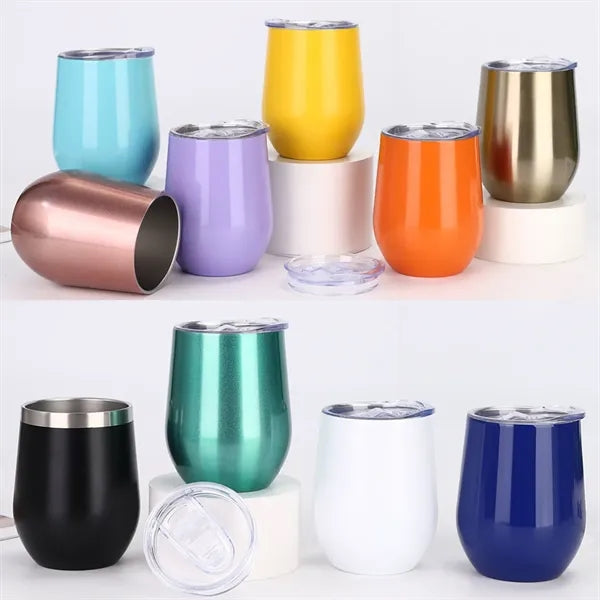 12oz Stainless Steel Eggshell Double Vacuum Cup