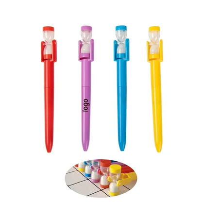 Stress-Relieving Ballpoint Pen with Hourglass for Time