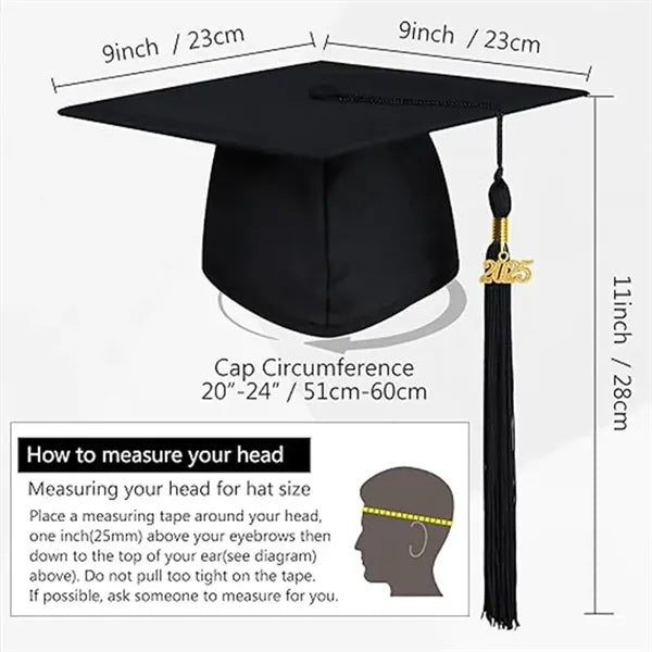 Graduation Cap with 2025 Tassel