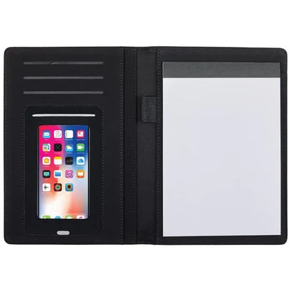 Lightweight Padfolio w/ Smartphone Sleeve and Notepad
