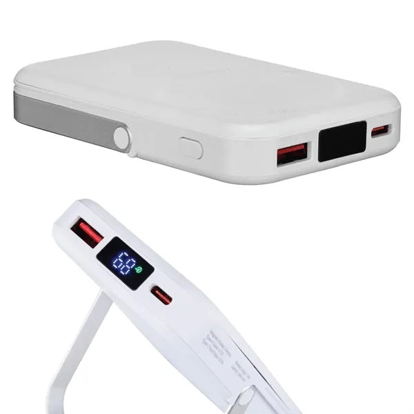 MagSafe Compatible 5000 mAh Magnetic Power Bank w/Stand