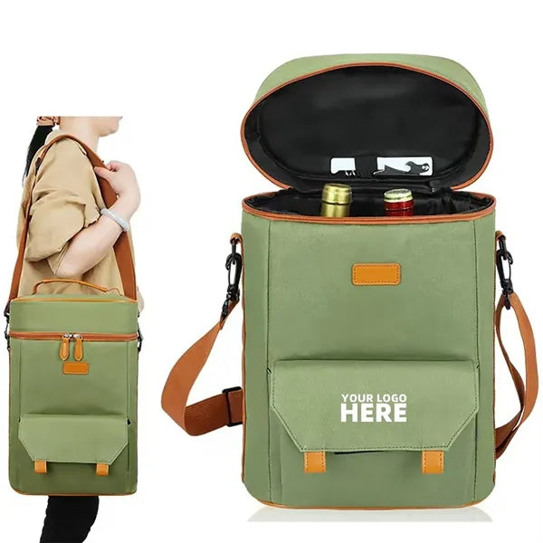 Wine 2 Bottle Carrier Cooler Bag