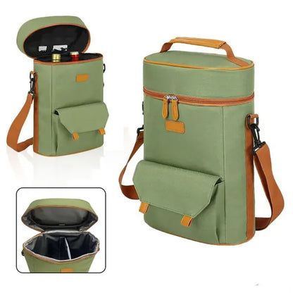Wine 2 Bottle Carrier Cooler Bag