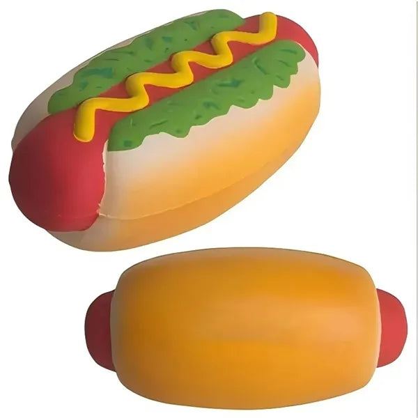 Hot Dog-Shaped PU Foam Stress Toy - Fun & Squeezable